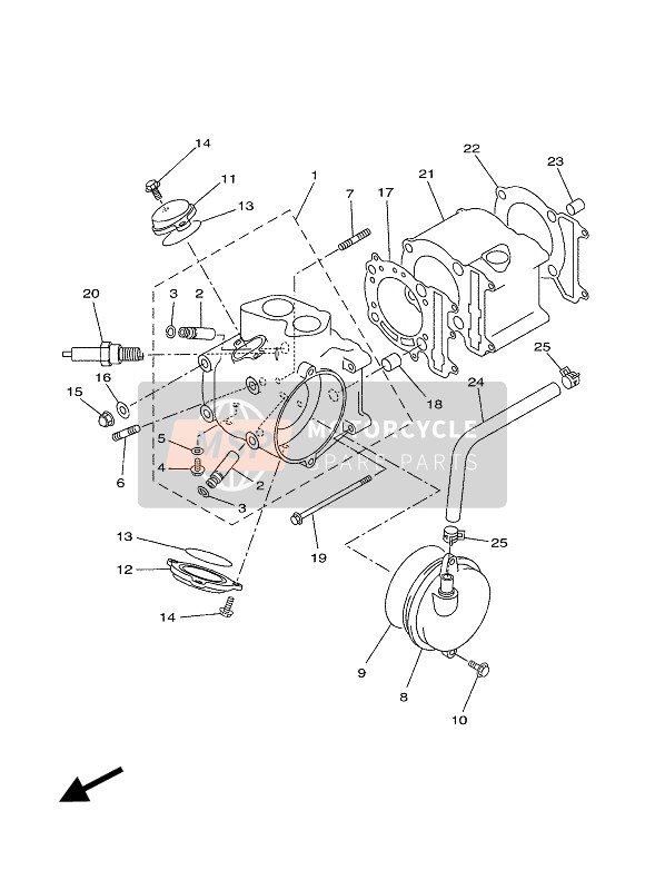 9020108X2100, Washer, Plate, Yamaha, 4